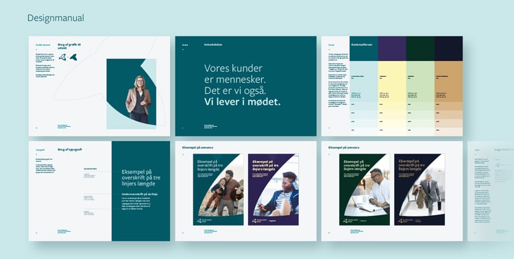 Creative ZOOs arbejde med Djurslands Bank resulterede i en designmanual, som sætter retningen for bankens fremtidige kommunikation med deres kunder.
